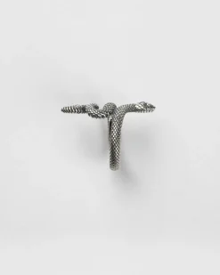 ANELLO SERPENTE CON PIETRA BLU