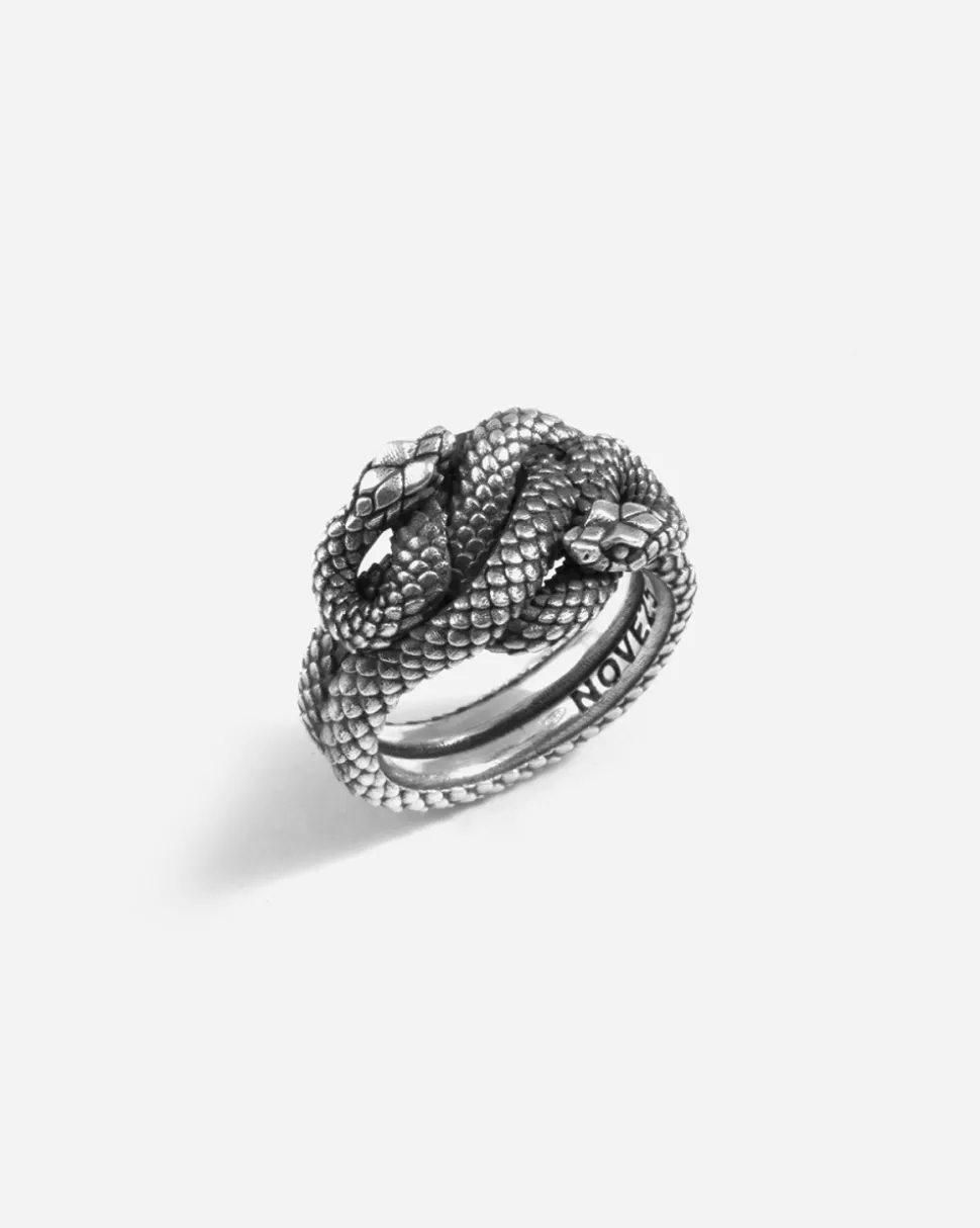 ANELLO SERPENTE MAZY IN ARGENTO