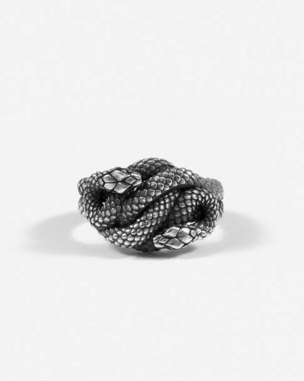 ANELLO SERPENTE MAZY IN ARGENTO