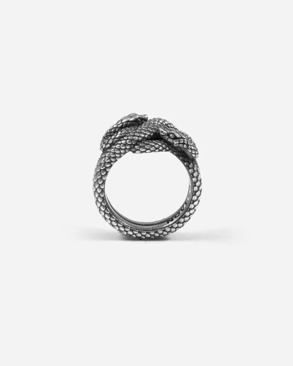 ANELLO SERPENTE MAZY IN ARGENTO
