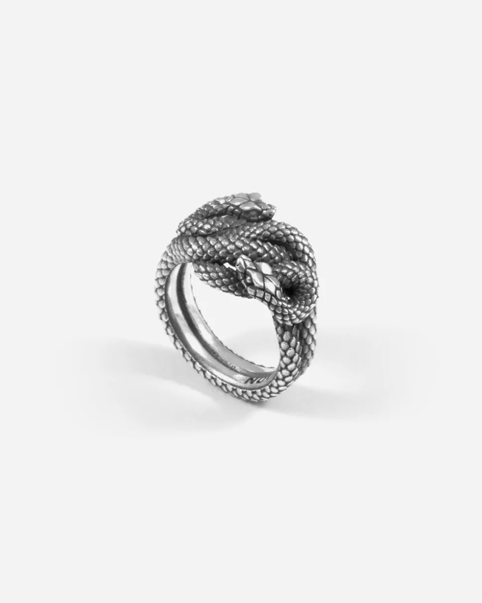 ANELLO SERPENTE MAZY IN ARGENTO