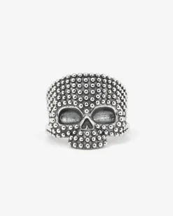 ANELLO TESCHIO PUNTINATO