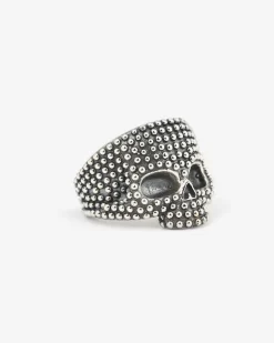 ANELLO TESCHIO PUNTINATO