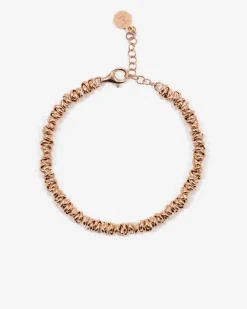 BRACCIALE ANELLINI PLACCATO ORO ROSA