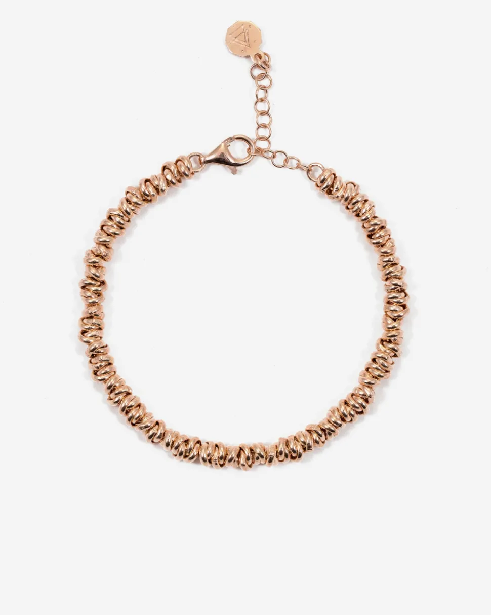 BRACCIALE ANELLINI PLACCATO ORO ROSA