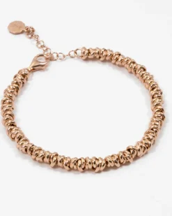 BRACCIALE ANELLINI PLACCATO ORO ROSA