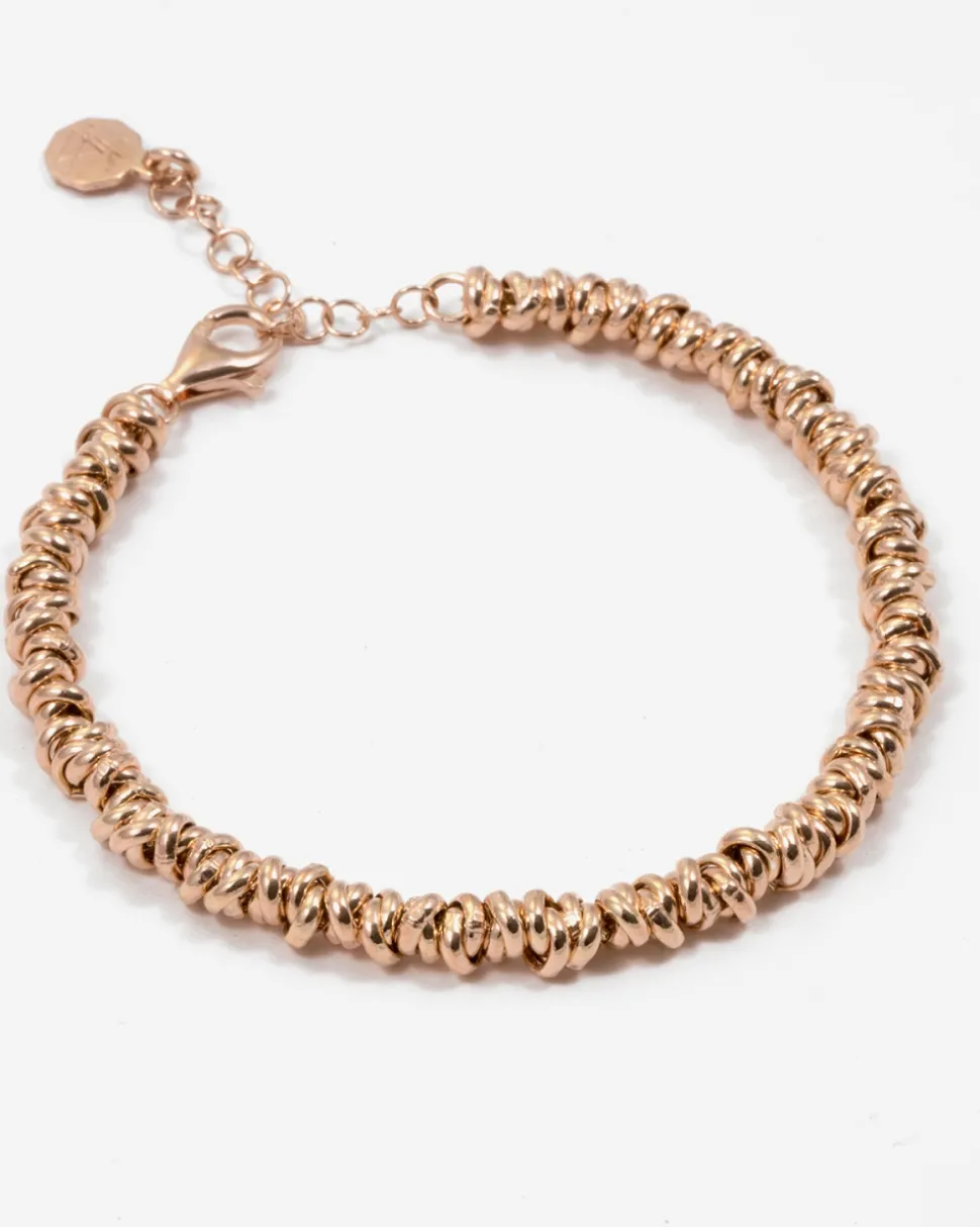 BRACCIALE ANELLINI PLACCATO ORO ROSA