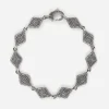 BRACCIALE BORCHIE PUNTINATE IN ARGENTO