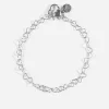 BRACCIALE CATENA CUORI LOVE IN ARGENTO