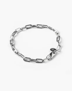 BRACCIALE CATENA OVALE PICCOLA IN ARGENTO