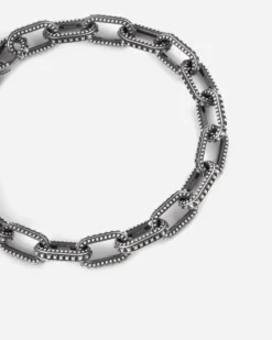 BRACCIALE CATENA PUNKISH IN ARGENTO