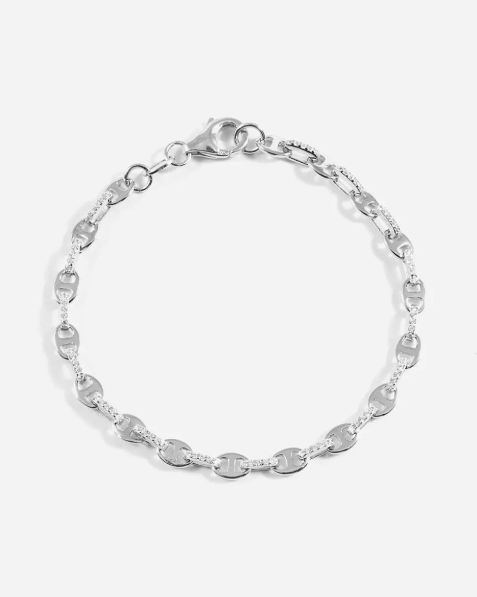 BRACCIALE CATENA SEA DROPS CON BRILLANTI