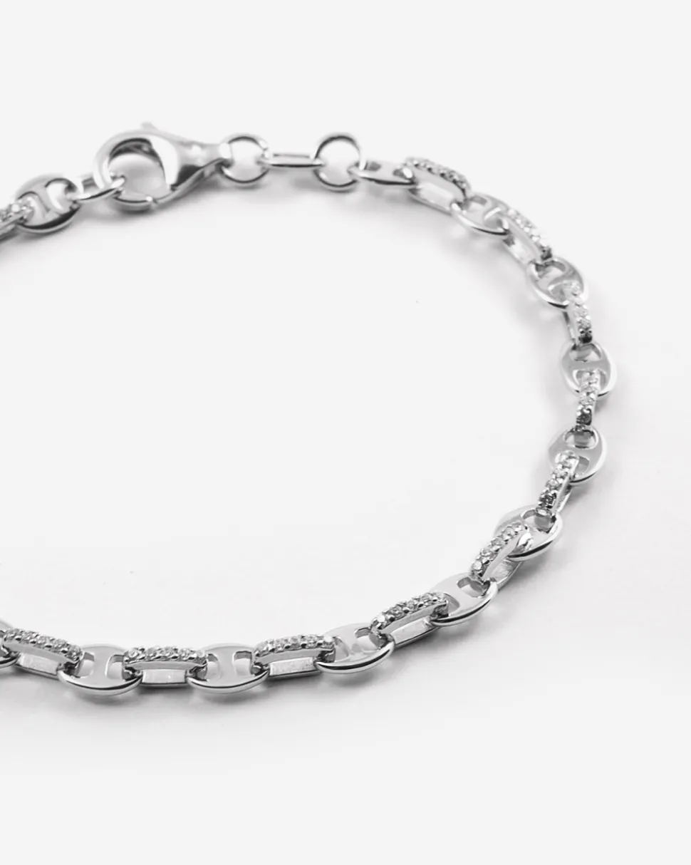BRACCIALE CATENA SEA DROPS CON BRILLANTI