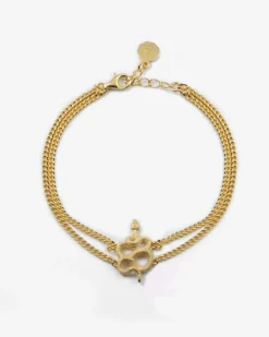 BRACCIALE CATENE SERPENTINE PLACCATO ORO