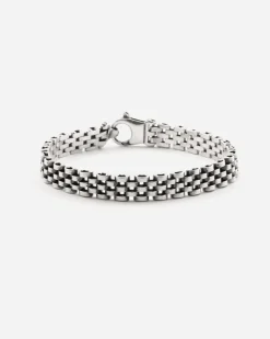 BRACCIALE CINTURINO OROLOGIO IN ARGENTO