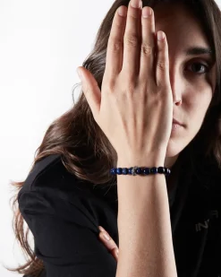 BRACCIALE CON PIETRE INTER X NOVE25