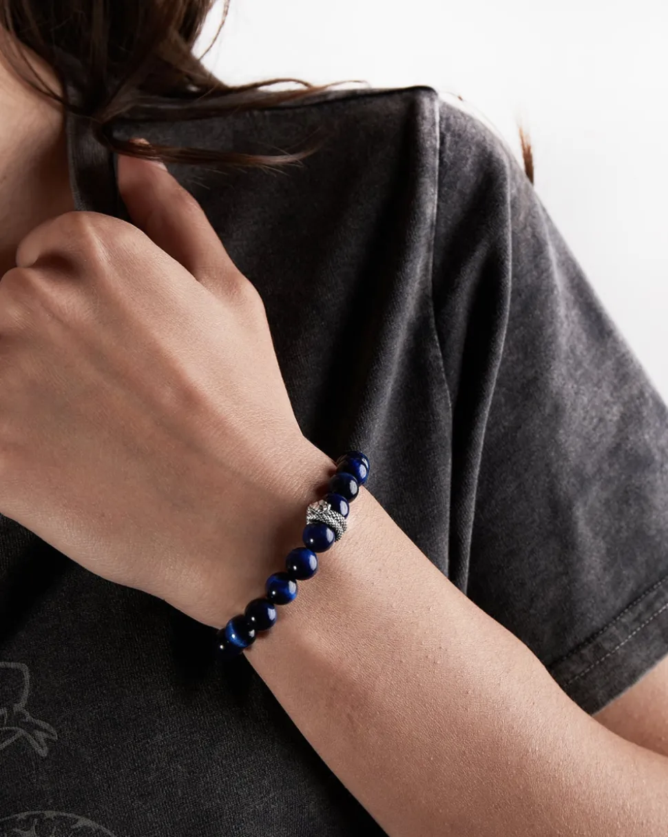 BRACCIALE CON PIETRE INTER X NOVE25