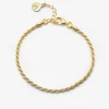 BRACCIALE CORDA 050 PLACCATO ORO