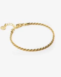 BRACCIALE CORDA 050 PLACCATO ORO