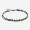 BRACCIALE CORDA IN ARGENTO 080