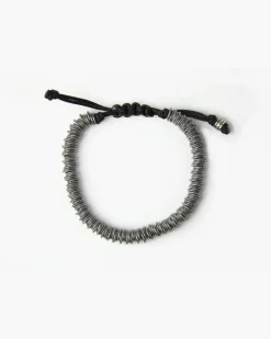 BRACCIALE CORDA MAGLINE TORCHON IN ARGENTO