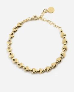 BRACCIALE CUORI GOLDEN MATCHY PLACCATO ORO