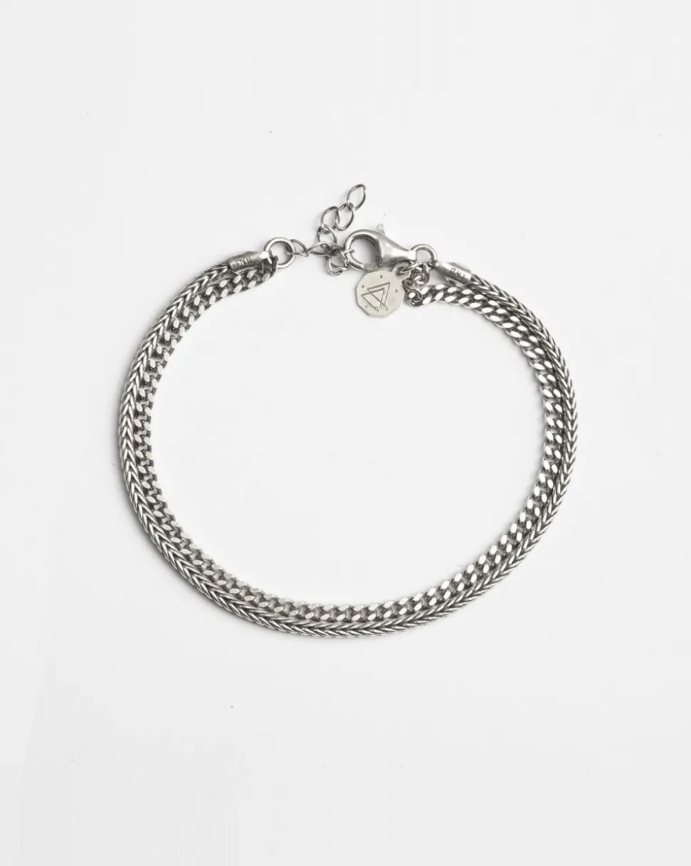 BRACCIALE DUE FILI GRUMETTA E CODA DI VOLPE