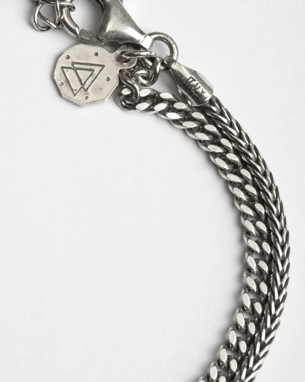 BRACCIALE DUE FILI GRUMETTA E CODA DI VOLPE