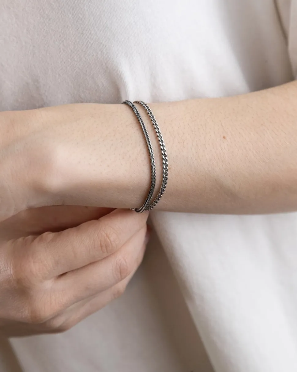 BRACCIALE DUE FILI GRUMETTA E CODA DI VOLPE