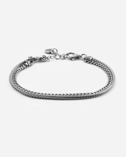BRACCIALE DUE FILI GRUMETTA E CODA DI VOLPE