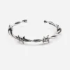 BRACCIALE FILO SPINATO IN ARGENTO