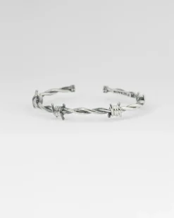 BRACCIALE FILO SPINATO IN ARGENTO