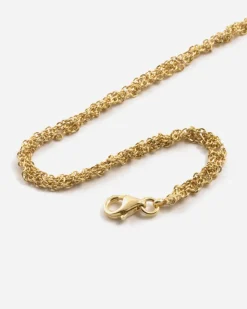 BRACCIALE FORZATINA INTRECCIATA PLACCATO ORO
