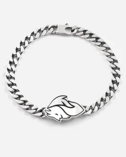 BRACCIALE GRUMETTA CON DIAVOLO AC MILAN IN ARGENTO
