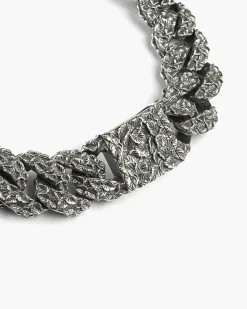 BRACCIALE GRUMETTA FOGLIE IN ARGENTO