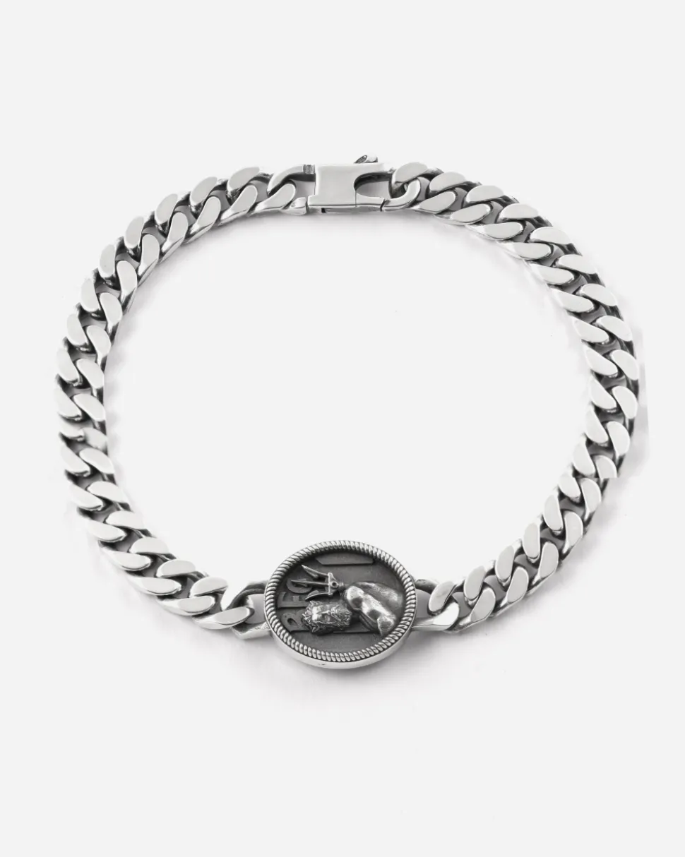 BRACCIALE GRUMETTA NETTUNO BOLOGNA FC IN ARGENTO