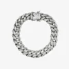 BRACCIALE GRUMETTA OVALE H120 IN ARGENTO CON BRILLANTI
