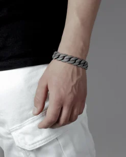 BRACCIALE GRUMETTA PUNTINATA IN ARGENTO