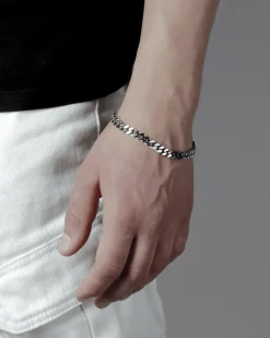 BRACCIALE GRUMETTA QUADRATA FILO 200 IN ARGENTO