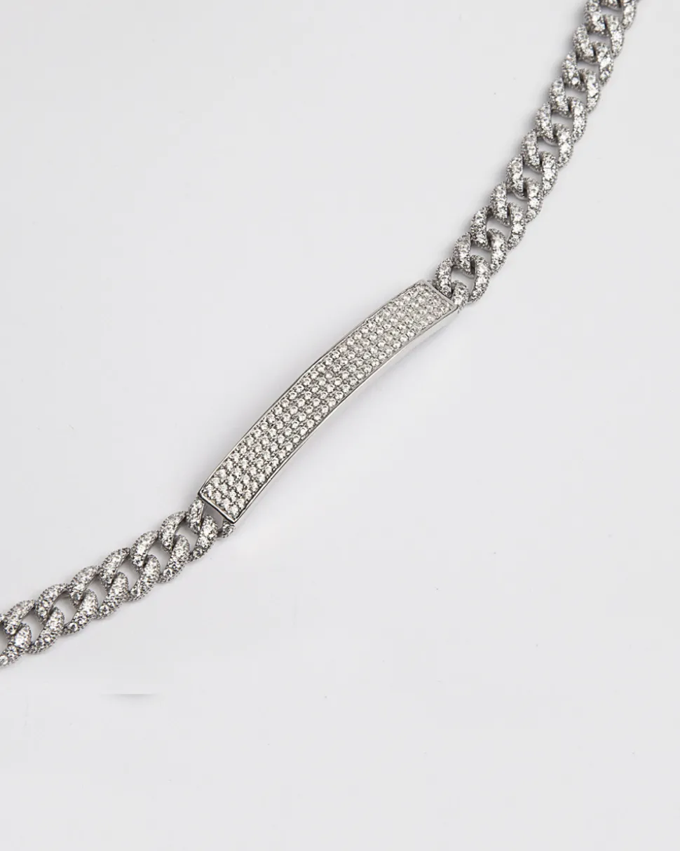 BRACCIALE GRUMETTA TARGA H60 CON BRILLANTI