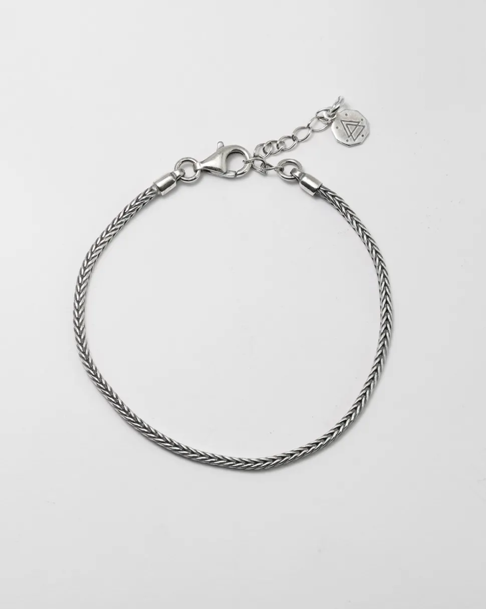 BRACCIALE IN ARGENTO CODA DI VOLPE