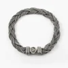 BRACCIALE IN ARGENTO INTRECCIATO MATRIX