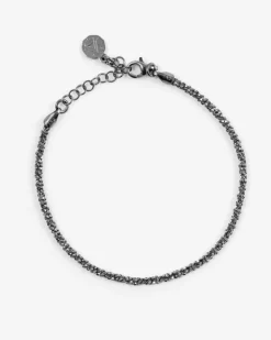BRACCIALE LUCE IN ARGENTO PLACCATO RUTENIO