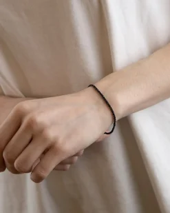 BRACCIALE LUCE IN ARGENTO PLACCATO RUTENIO
