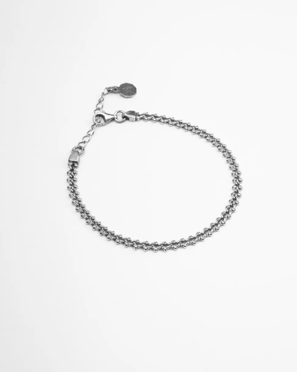 BRACCIALE MAGLIA GRANCHIO IN ARGENTO