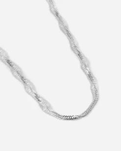 BRACCIALE MAGLIA SINGAPORE IN ARGENTO
