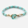 BRACCIALE OASI IN ARGENTO CON PIETRE TURCHESI AUA WITH NOVE25