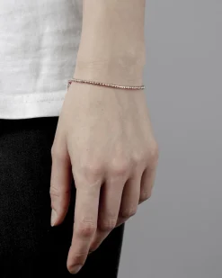 BRACCIALE PLACCATO ORO ROSA DISCO 300