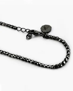 BRACCIALE PLACCATO RUTENIO DISCO 300