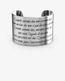 BRACCIALE RIGIDO TESTO CON INCISIONE PERSONALIZZATA